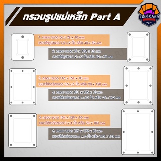 กรอบรูป กรอบสะสมแบบแม่เหล็ก Part A (แบบขนาดใหญ่กว่านี้อยู่อีกลิ๊ง เป็น Part B) FR