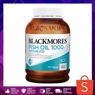 ภาพหน้าปกสินค้าBlackmores Odourless Fish Oil 1000 mg 400 cap น้ำมันปลา แพ็คเกจใหม่ ที่เกี่ยวข้อง