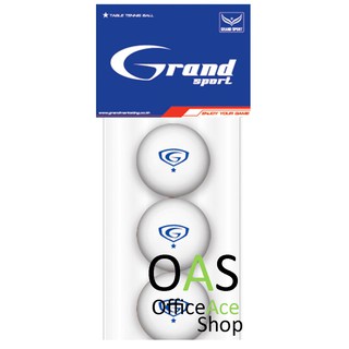 สินค้า GRANDSPORT Table Tennis Balls ลูกปิงปอง แพ็คละ ละ 3 ลูก #378314