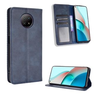 Casing Xiaomi Redmi Note 9T 5G Vintage Flip Cover Magnetic Wallet Case PU Leather Cases Card Holder