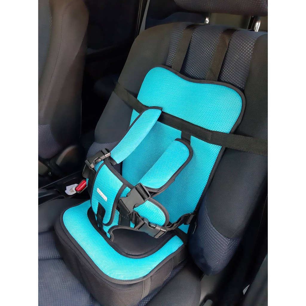 ภาพสินค้าคาร์ซีทแบบพกพา มีเบาะเสริม Premium Kids รุ่น Cushion Pad สีฟ้า / carseat / คาร์ซีท / คาร์ซีทเด็กโต / คาร์ซีทเด็กแบบพกพา จากร้าน leardrak บน Shopee ภาพที่ 2