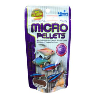 Hikari Micro pellets 20g. อาหารปลาฮิคาริ​  อาหารปลานีออน​ อาหารปลาคาร์ดินัล