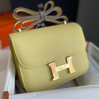 พร้อมส่ง💯💯 HERMES  CONSTANCE JAUNE PISSIN 18 EPSOM   GOLD buck STAMP Z