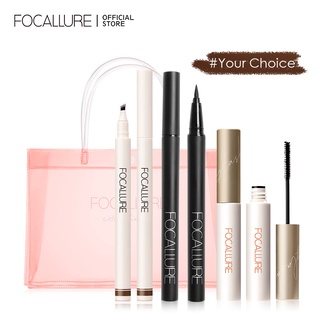 [ซื้อ 1 ฟรี 1] FOCALLURE 3D มาสคาร่า ดัดขนตา หนา 24 ชั่วโมง กันน้ำ แห้งเร็ว เนื้อลิขวิด อายไลเนอร์ ชุดดินสอเขียนคิ้ว กันน้ํา ของแท้ #ทางเลือกของคุณ