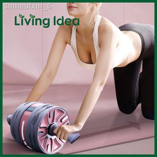 Living idea ลูกกลิ้งขนาดใหญ่ อุปกรณ์ช่วยวิดพื้น บริหารหน้าท้อง บริหารกล้ามท้อง อุปกรณ์ออกกำลังกาย