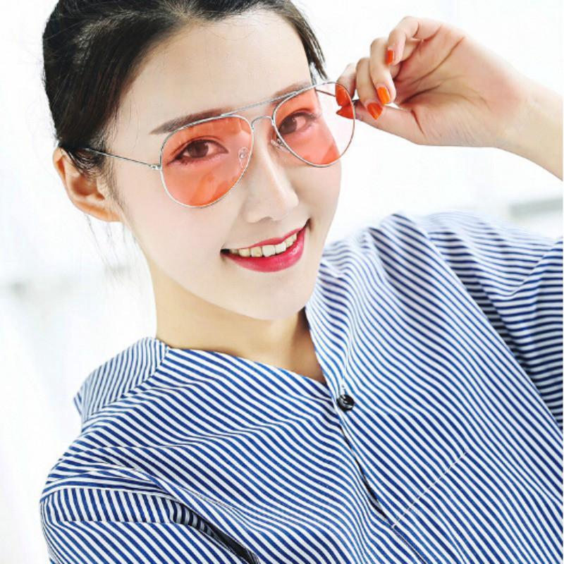 สินค้า แว่นกันแดดกรอบโลหะป้องกัน UV 400 สำหรับผู้หญิง