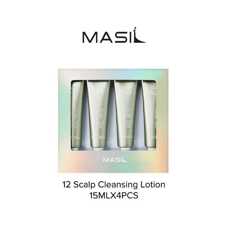 Masil 12 โลชั่นทําความสะอาดหนังศีรษะ ปริมาณ 15 ml x 4 ชิ้น | Shopee ...