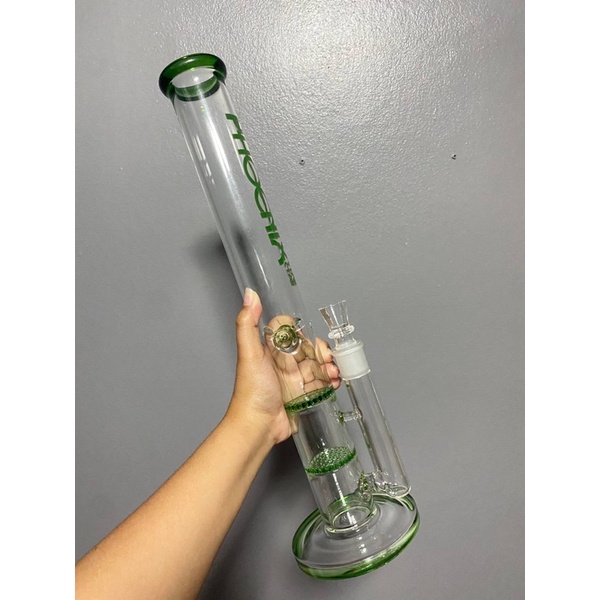 phoenix-star-straight-bong-บ้อง-with-2-honeycomb-percs-43-cm-17-inches