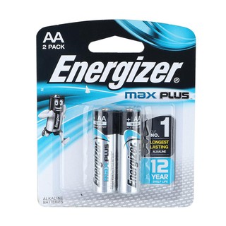 ไฟฉาย อุปกรณ์ ถ่านอัลคาไลน์ AA ENERGIZER MAx PLUS BP2 ไฟฉาย ไฟฉุกเฉิน งานระบบไฟฟ้า ALKALINE AA BATTERIES ENERGIZER MAX P