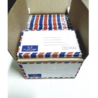 ภาพขนาดย่อของสินค้าซองธงชาติ เบอร์6 แบบสั้น ยกกล่อง(500ซอง) Air mail