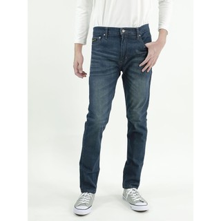 ภาพขนาดย่อของสินค้ากางเกงยีนส์ ผู้ชาย ทรงกระบอกเล็ก ผ้ายืด สีน้ำเงินอมเขียว MEDIA JEANS (SN:SS25/3)