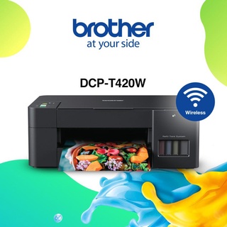 เครื่องพิมพ์ Brother DCP-T420w มีไวไฟ Copy Scan Printไร้สาย  แถมหมึก สีสันสดใส ราคาประหยัดใช้งานคุ้มค่า มีบิลใบกำกับภาษี