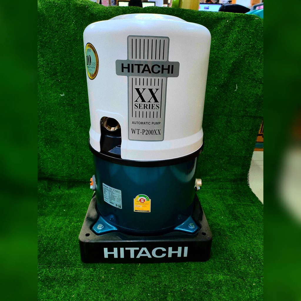 hitachi-ปั๊มน้ำ-อัตโนมัติ-รุ่น-wt-p200xx-ถังกลม-กำลัง-200-วัตต์-ปั๊มน้ำอัตโนมัติ-ปั๊มน้ำ