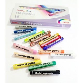 Pentel สีชอล์คเพนเทล สีชอล์คน้ำมัน 16สี Pentel Arts , Oil Pastels 16Colored