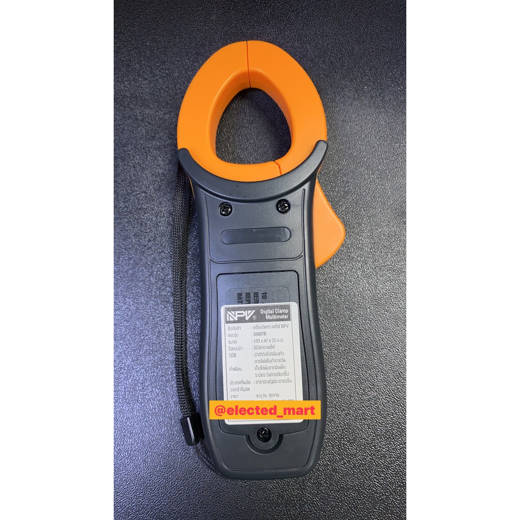 digital-clamp-meter-คลิปแอมป์-npv-3266tb-วัดค่าทางไฟฟ้า-วัดอุณหภูมิ-ดิจิตอลแคล้มป์มิเตอร์