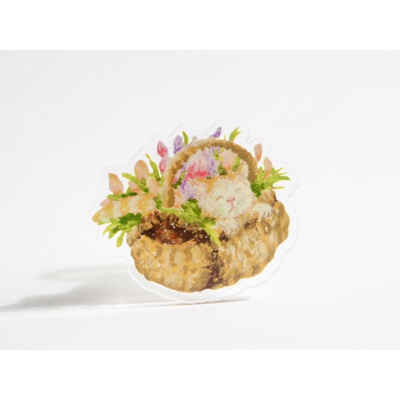 griptok-blooming-basket-ที่ติดโทรศัพท์รูปน้องแมวในตระกร้าดอกไม้