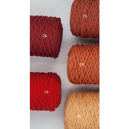 warm-tone-marcrame-cord-yarn-3mm-ไหมเชือกเกาหลี-3-มิล-ไหมเกลียว-ไหมสาน-cotton-100-200g-150-ม