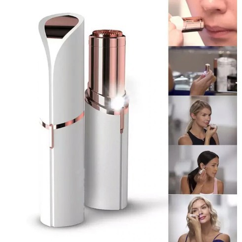 สินค้าพร้อมสต็อก-face-tool-care-finishing-touch-flawless-facial-hair-remover-portable-painless-lipstick