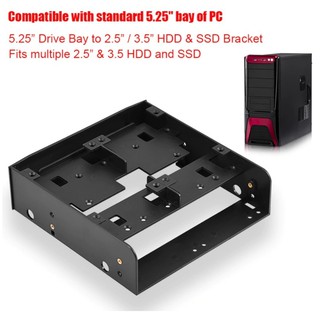 ถาดแปลง Olmaster HDD Conversion Rack Bracket Standard 5.25 Inch Device to 3.5 Inch สำหรับช่องใส่ DVD-RW ของ CASE PC