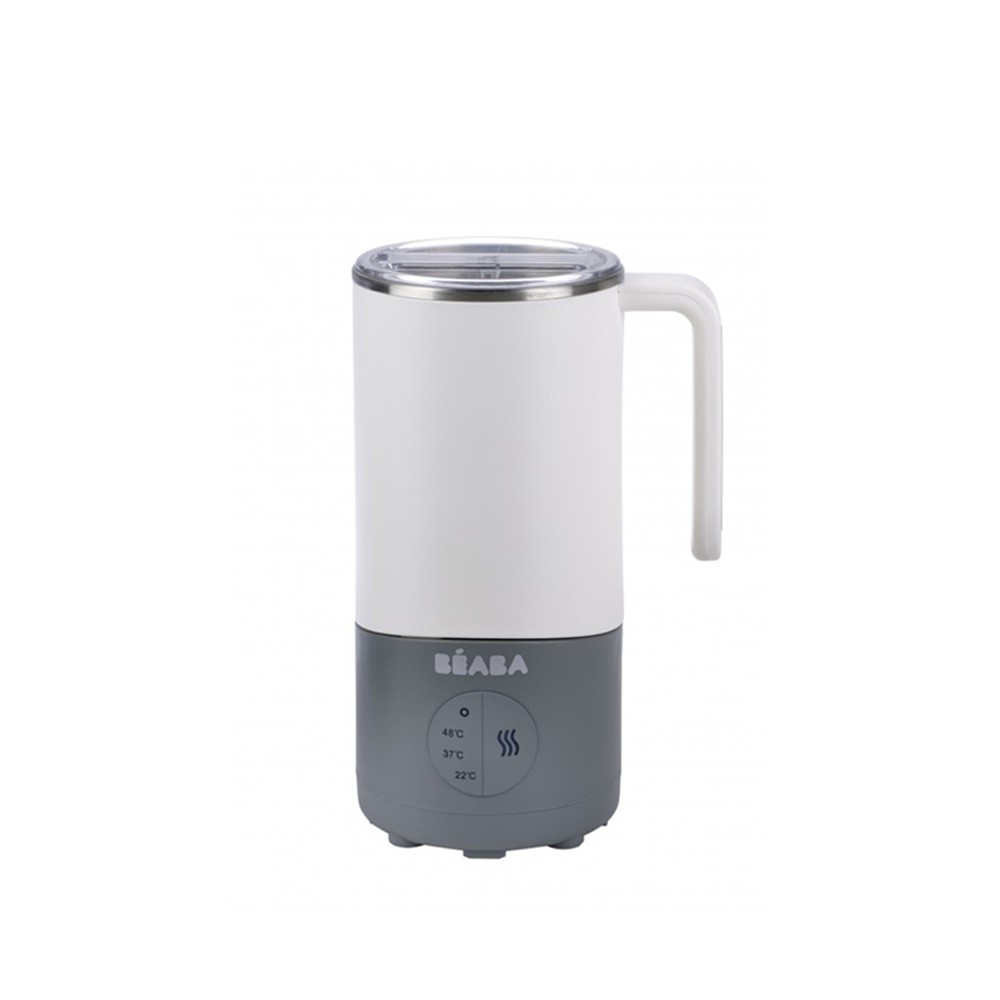 beaba-เครื่องอุ่นนมแบบตั้งอุณหภูมิ-milk-prep-white-grey