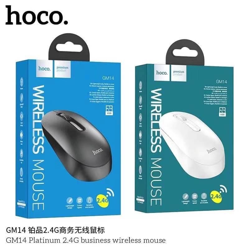 เมาท์ไร้สาย-wireless-mouse-ยี่ห้อ-hoco-gm14-business-wireless-mouse-ขนาดกระทัดรัดจับถนัดมือ-ตัวสินค้ามีประกัน-พร้อมส่ง