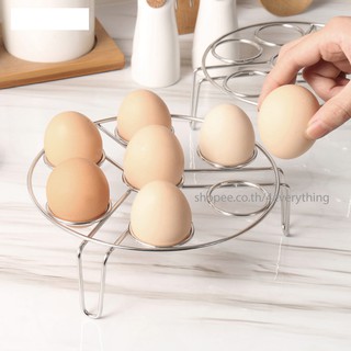 ที่วางไข่ ต้มไข่ นึ่งไข่ งานเกรดหนาอย่างดี สแตนเลสรุ่นหนา 304 อุปกรณ์เสริมหม้อทอดไร้น้ำมัน Air Fryer Accessorie