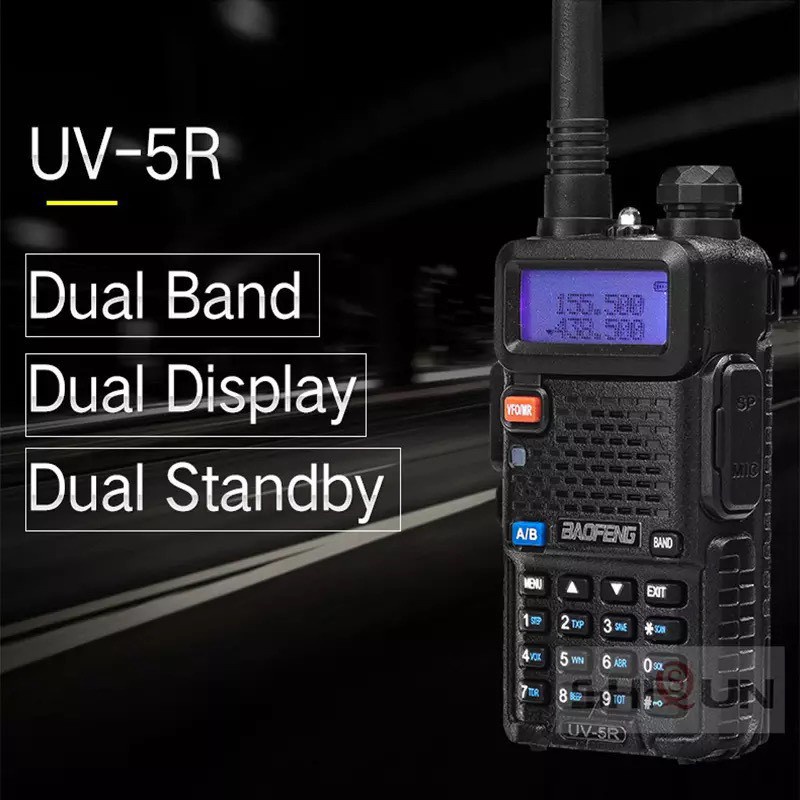 ส่งจากไทย-วิทยุสื่อสาร-baofeng-วิทยุสื่อสารคู่-uv-5r-วอวิทยุสื่อสาร-136-174-400-520mhz-15w-กันน้ำและทนทาน-walkie-icom