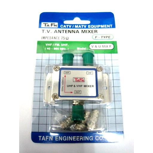 MIXER TAFN V-U MIX F-ใช้รวมสัญญาณRF 2 ย่านความถี่คือ VHF กับ UHF เข้าใน ...