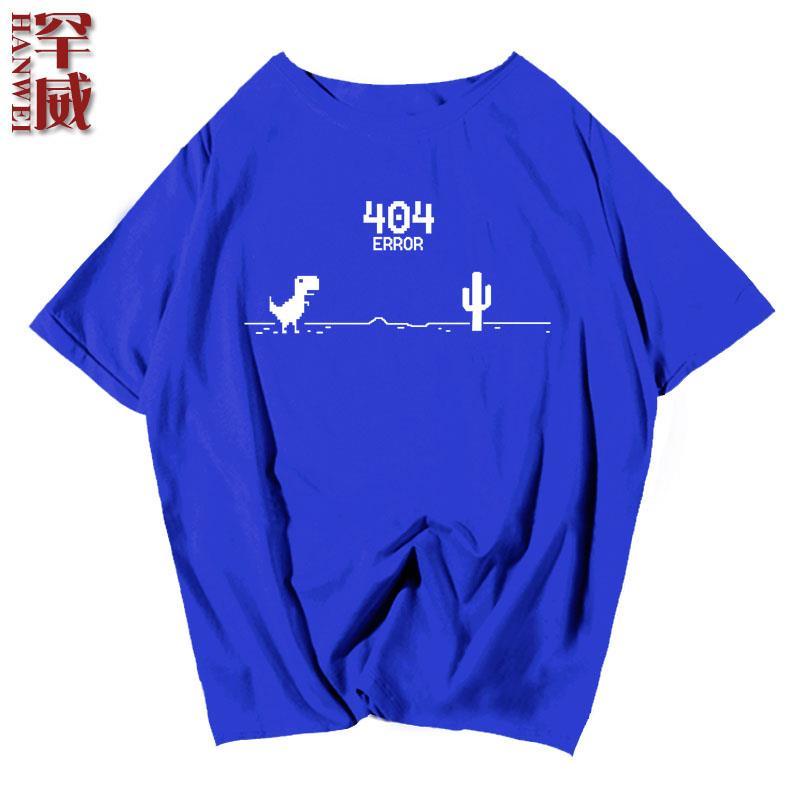 hot-tshirts-google-google-หน้าเว็บไดโนเสาร์หักสุทธิ-404-เสื้อยืดแขนสั้นชายและหญิงโปรแกรมเมอร์เสื้อผ้าบุคลิกภาพครึ่งแขน2