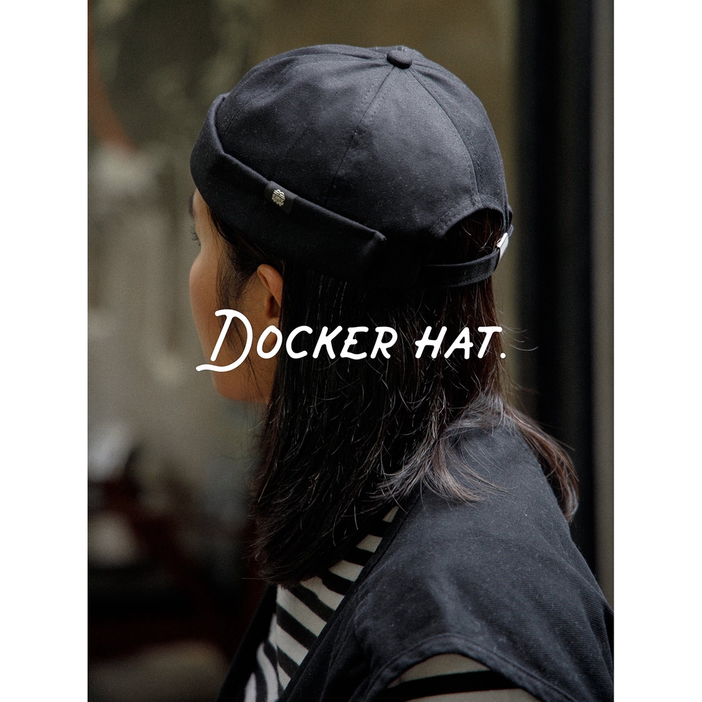 docker-hat-หมวกผ้าแคนวาส