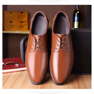 ภาพขนาดย่อของภาพหน้าปกสินค้าDerby Shoes Man รองเท้าทำงานผู้ชาย รองเท้าคัทชูผู้ชาย แบบคลาสสิก P69 จากร้าน q_trend บน Shopee ภาพที่ 6
