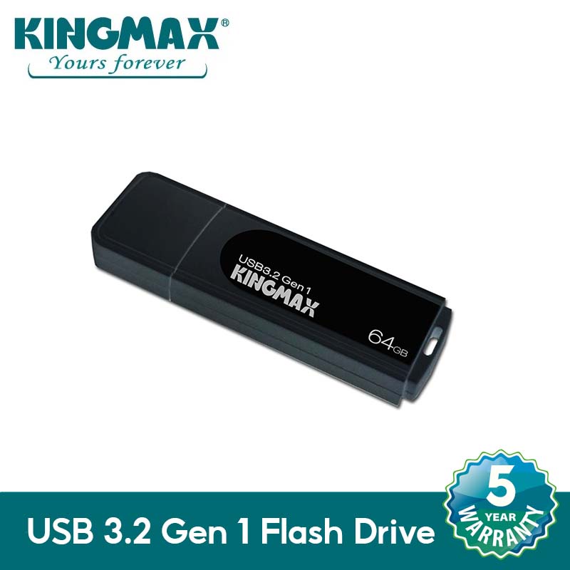 ภาพหน้าปกสินค้าKINGMAX USB 3.2 Gen 1 Flash Drive ( PB-07 ) ความจุ 64 GB Black ( สีดำ ) จากร้าน kingmax_store บน Shopee