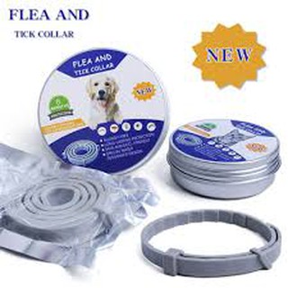 Flea & tick collar ปลอกคอกำจัดเห็บหมัด ยุง สำหรับหมาแมว ใช้ดี ใช้นาน (1เส้น 8 เดิอน)