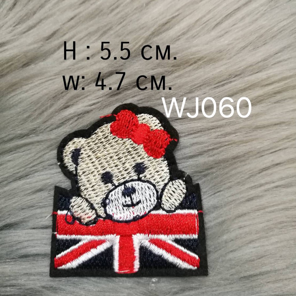 DIY Iron on Patches Embroidery ตัวรีดติดเสื้อ เย็บติด หมวก กระเป๋า ...