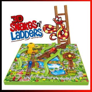 ภาพหน้าปกสินค้า【Ready Stock】Childrens 3D Snakes & Ladders Board Game Family Traditional Party Game Kids Toy ที่เกี่ยวข้อง