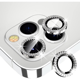 เคสโทรศัพท์มือถือกระจกนิรภัย กันรอยเลนส์กล้อง ประดับเพชร สําหรับ iPhone 11 13 Pro Max 12 Pro Max 11 Pro 12 Pro