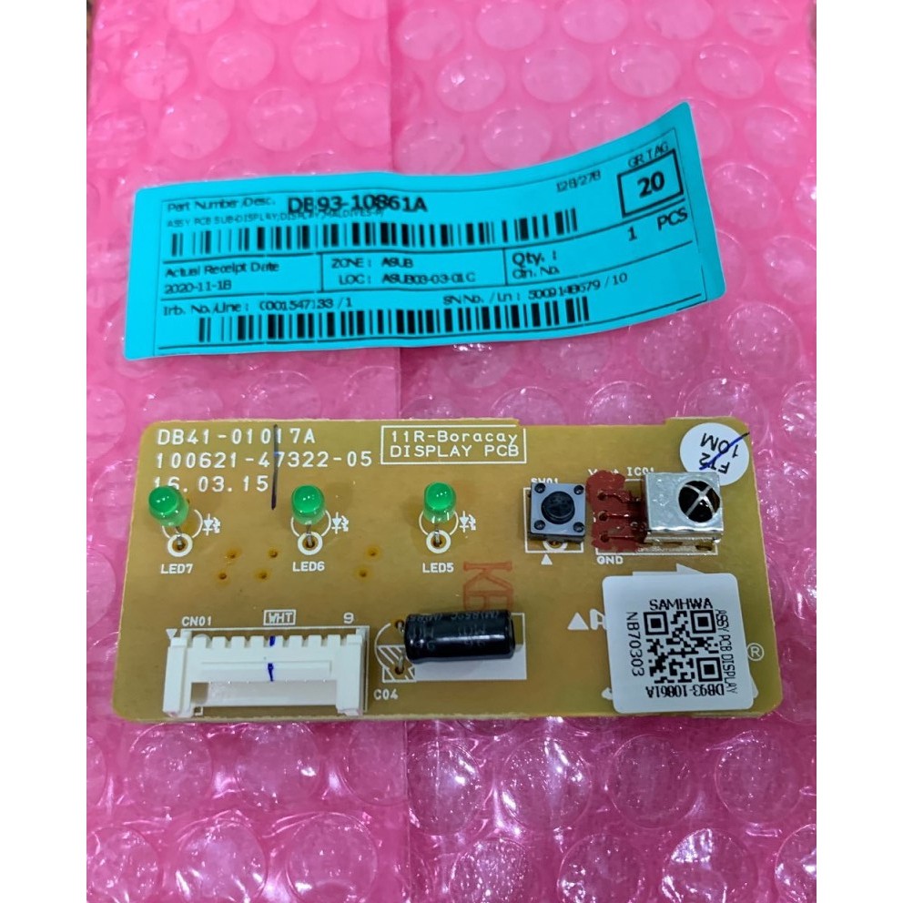 samsung-pcb-sub-รุ่น-db93-10861a-แผงแสดงสัญญาณรีโมทแอร์ซัมซุง-อะไหล่แท้ราคาถูก-ส่งเร็ว