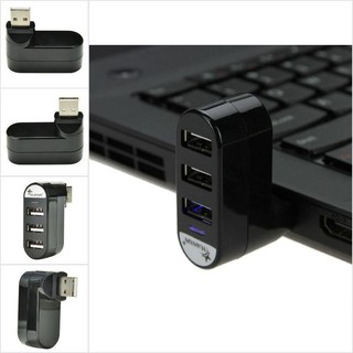 ภาพขนาดย่อของสินค้าTbth ใหม่ อะแดปเตอร์ฮับแยก หมุนได้ 3 พอร์ต USB 2.0 สําหรับ PC แล็ปท็อป โน้ตบุ๊ก Mac