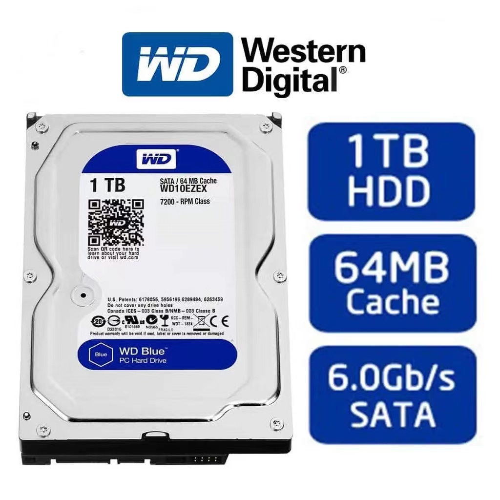 hdd-ฮาร์ดดิสก์-wd-blue-purple-1tb-ของแท้ประกันศุนย์-synnex