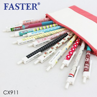 Faster Daily Patt ปากกา CX911 ปากกาลูกลื่น เดลี่แพท (24ด้าม/กล่อง)