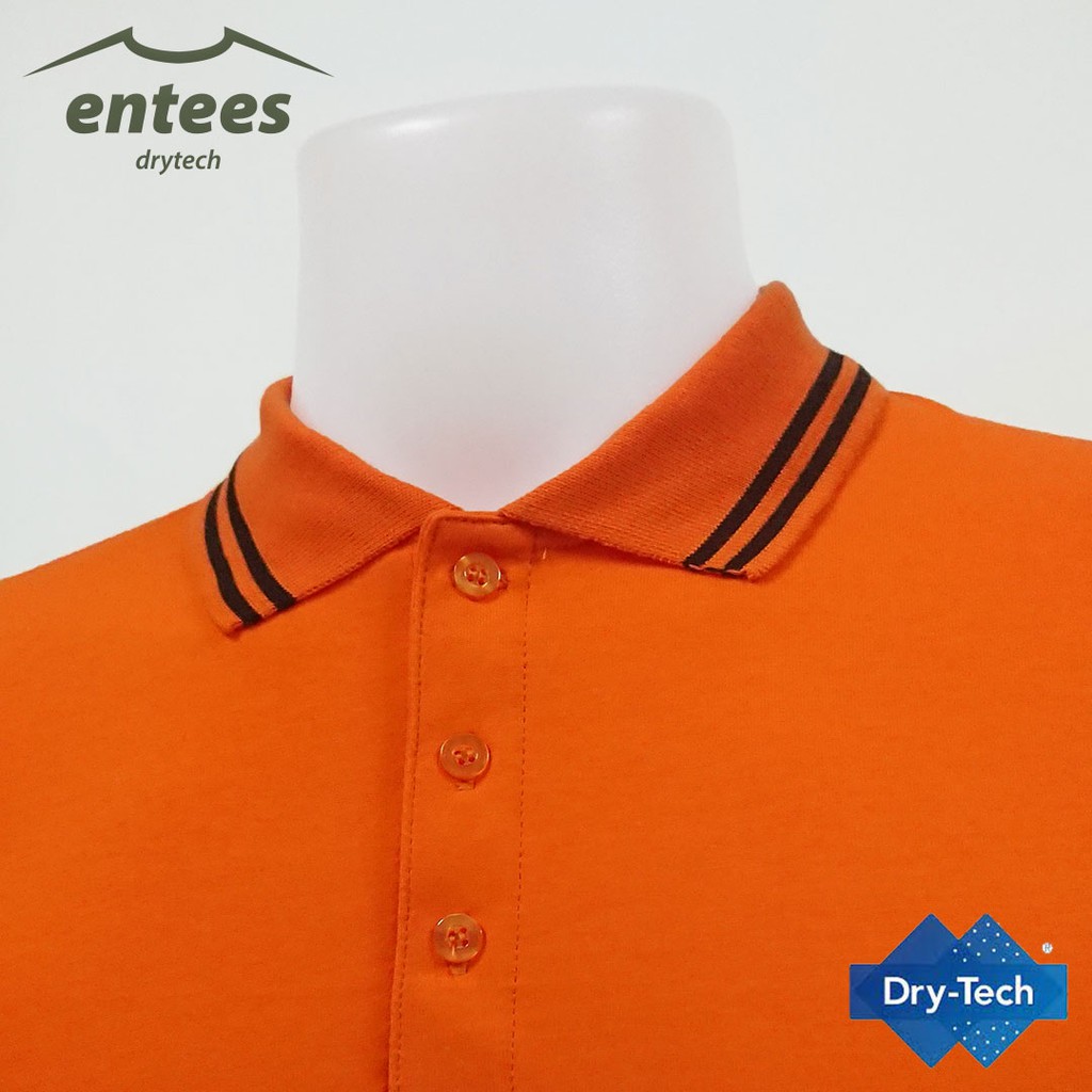 เสื้อโปโล-drytech-สีส้ม