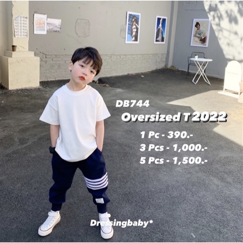 db774-oversized-t-เสื้อยืดโอเวอร์ไซส์-สีล้วน