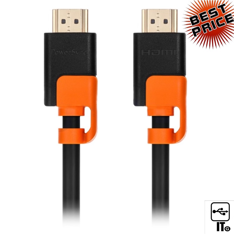 Cable HDMI 4K (V.2.0) M/M (5M) GOLD POWERSYNC ประกัน L/Tประกัน 1Y สาย
