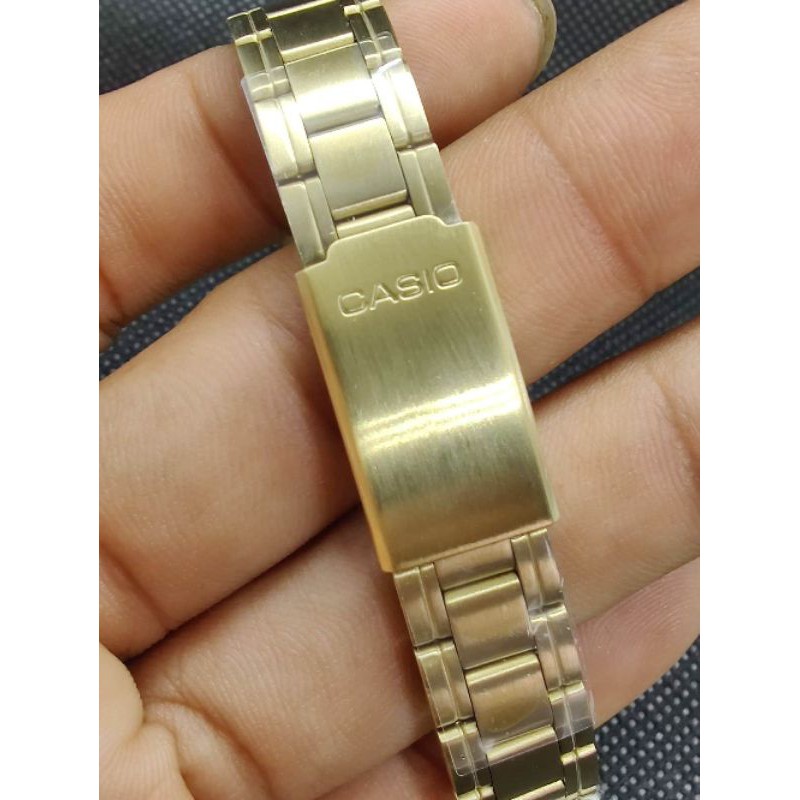 นาฬิกา-casio-ltp-v005-1budf-หน้าปัดดำเรือนสีทอง