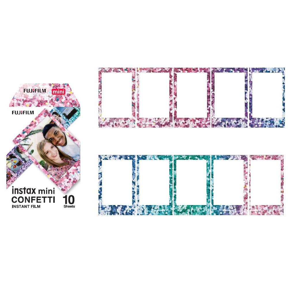ภาพหน้าปกสินค้าFujiFilm Instax Mini Instant Film Confetti Frame 10 Sheets Expired 2021 จากร้าน misuta.th บน Shopee