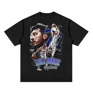 เสื้อยืดโอเวอร์ไซส์Dongqiqi เสื้อยืดแขนสั้น พิมพ์ลายดาว สไตล์วินเทจ แฟชั่นสตรีท 2022S-3XL