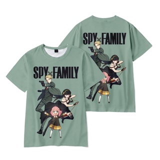 เสื้อยืดโอเวอร์ไซส์เสื้อยืด พิมพ์ลายกราฟฟิค Anya Yor Loid Spy x Family แฟชั่นฤดูร้อน สําหรับผู้ชาย และผู้หญิงS-3XL