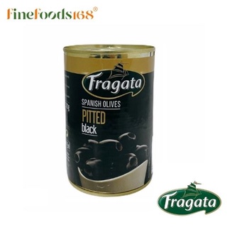 ฟรากาต้า มะกอกดำไม่มีเมล็ด 400 กรัม Fragata Pitted Black Olives 400 g.