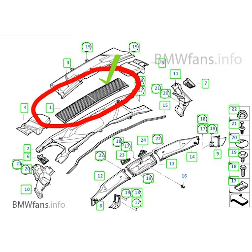 กรองแอร์-bmw-air-filter-สำหรับ-e90-e92-x1-e84