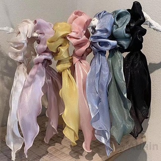 [Adkin] Scrunchie Chiffon Silk Large Intestine Ring Hair อุปกรณ์เสริมผม Tie 525